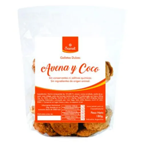 masitas de avena y coco