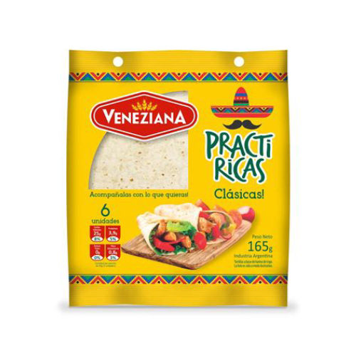 TORTILLAS INTEGRALES VENEZIANA x6