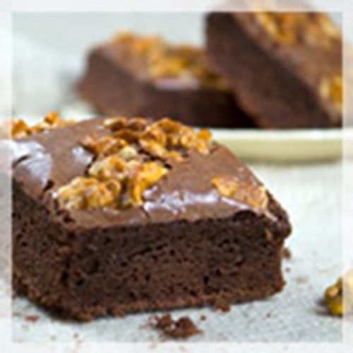 brownie de algarroba y nueces, epuyen